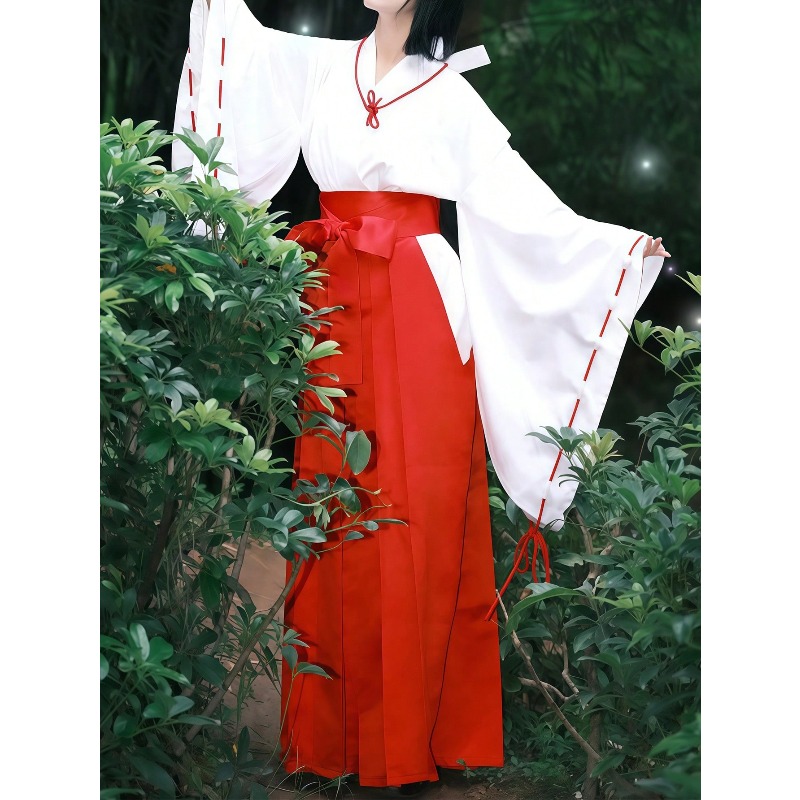 Men'S Kimono Accessories - อะนิเมะคิเคียว อินุยาฉะคอสเพลย์เครื่องแต่งกายสีแดงชุดกิโมโนญี่ปุ่นชุดวิกผมสำหรับผู้หญิงฮาโลวีนผู้ชายคอมมิคคอนปาร์ตี้ชุดเล่นตามบทบาท